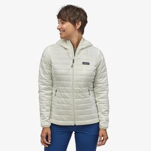 Patagonia Nano Puff Hoody Womens Small White